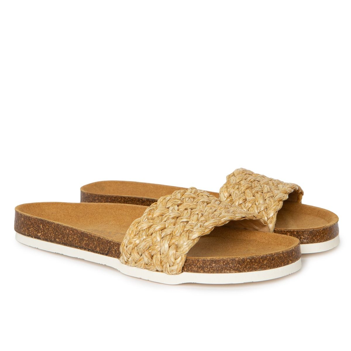 Atenas Vegan Raffia Braid Beige-1