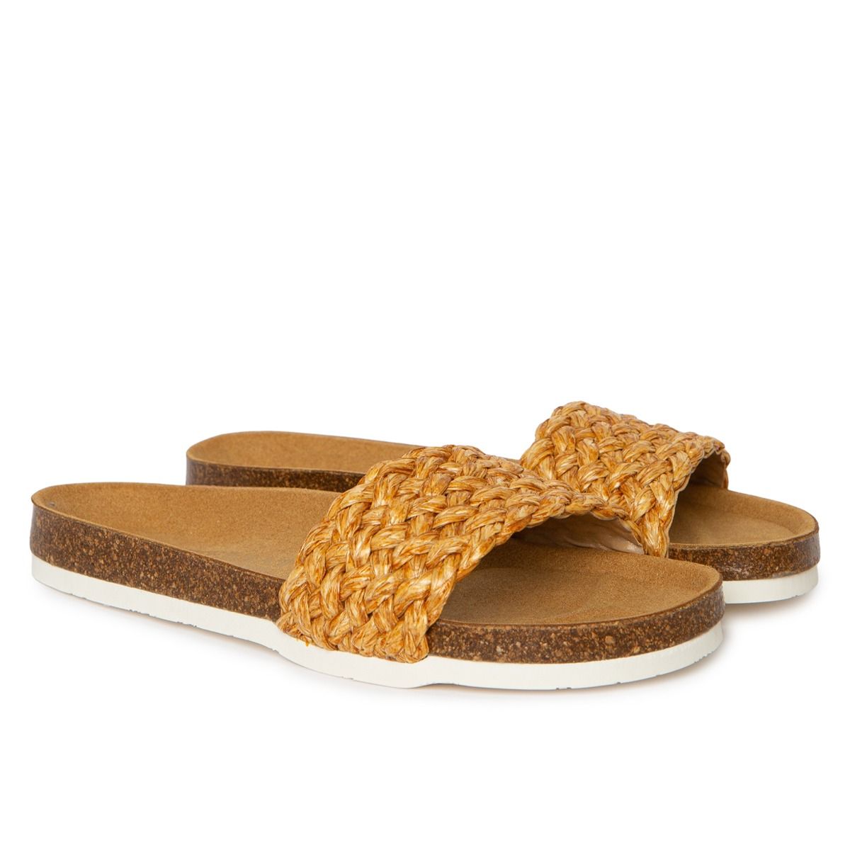 Atenas Vegan Raffia Braid Caramel-1