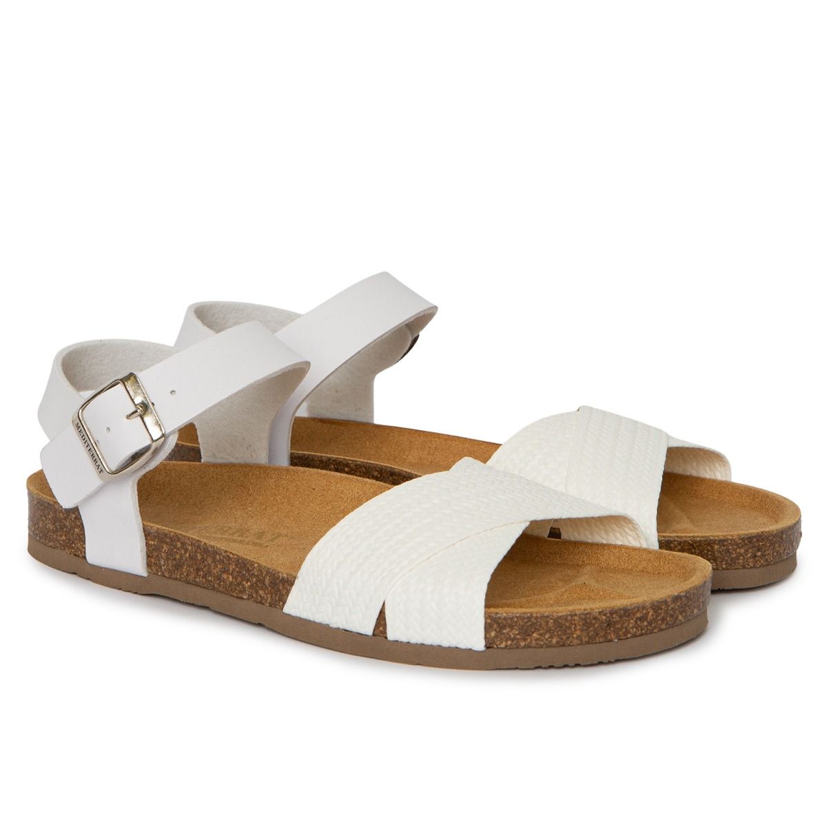 Porto Vecchio Vegan Raffia Nature White and White-1