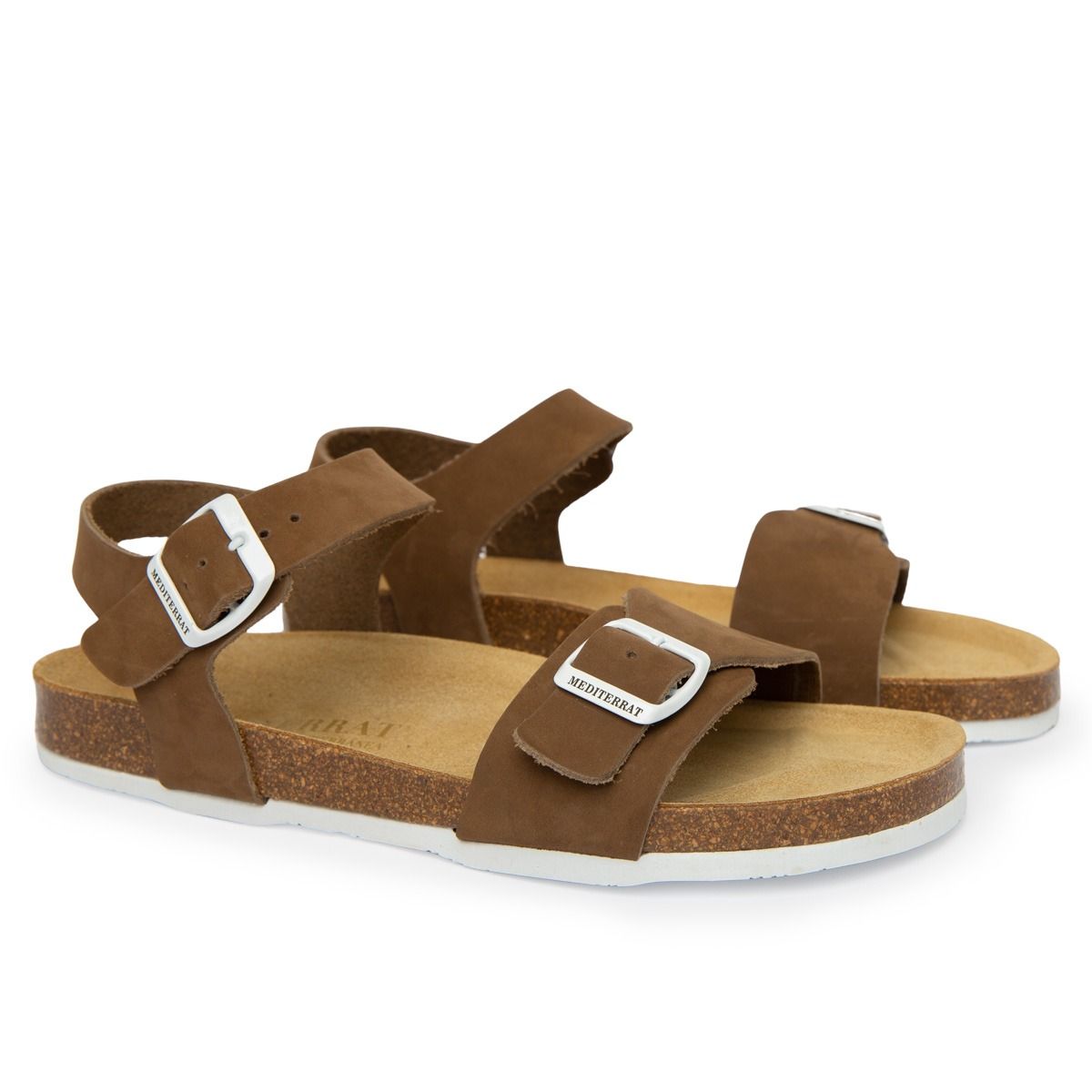 Porto Vecchio Closing Leather Nobuck Coffee & White