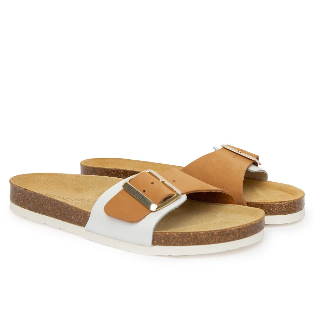 Portofino Leather Nobuck Beige And White